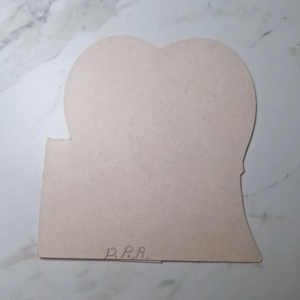 Vintage Valentine‎ Card Kids Dog Pop-Up Heart Cutout Dog Love Kids Boy Girl